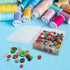 Goiio 6 Pcs Mini Plastic Storage Containers Box with Lid for Collecting Small Items, Beads, and Crafts