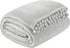 PAVILIA Light Grey Fleece Throw Blanket for Couch, 60x80 Inches, Soft Cozy Fuzzy Flannel Blanket with Pom Pom Fringe
