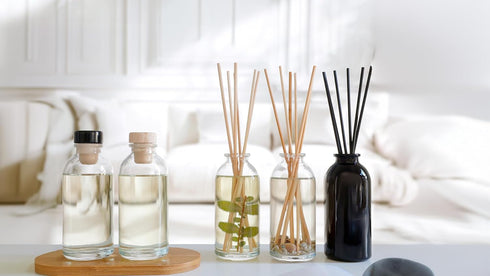 Urban Naturals Black Teakwood Reed Diffuser Oil and Sticks Set Refill, 4 oz, Includes Free Reed Sticks