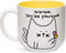 Pavilion Gift Company Blobby Cat Mug, Funny Cat Sister You're Pawsome, 18 oz, Yellow