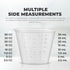 Graduated 1 oz Plastic Medicine Cups, Clear Containers for Medications, Disposable or Reusable, 100 Count