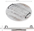 Wooden Lazy Susan, 18 Inch Large Turntable Organizer, Whitewashed Wood Serving Tray for Kitchen Essentials Storage