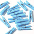 60PCS Baby Shower Clothespin Games, 1.4 inch Plastic Mini Clothes Pins for Party Decorations, DIY Crafts (Blue)