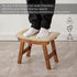 Kitsanery Foot Stool,Ottoman,Bamboo Small Sofa Foot Rest Under Desk,Extra Seating for Living Room, Bedroom