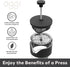 Oggi French Press Coffee Maker (20oz) - 5 Cup Capacity, Stainless Steel Lid & Plunger, Great Coffee Gifts