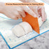Silicone Pastry Mat with Measurement, Baking Mat for Fondant, Rolling Dough, Pie Crust, Pizza, Cookies, 16" x 24", Blue