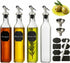 WERTIOO Olive Oil Dispenser Bottle,4Pack 17 OZ Glass Oil Dispenser for Kitchen
