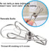 CenYouful Stainless Steel Round Drying Rack with 20 Clips for Socks, Baby Clothes, Bras, Towels, Underwear, Hats,