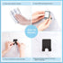 VIS'V Shower Wall Razor Holder - Metal Adhesive Hooks for His and Hers, Waterproof, 2 Pcs