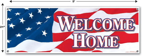 Welcome Home Sign Banner, Party Accessory (1 count)