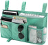 Bseash Bunk Bed Organizer, Bedside Caddy Hanging Storage Bag with 8 Pockets for College Dorm Rooms, Light Green