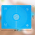 Silicone Baking Mat for Pastry Rolling Dough, 19.7" x 15.7", BPA Free Non-Stick Blue Baking Supplies