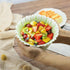 Green Daisy Ceramic Bowls - Rice, Salad, Soup, Dessert, Cream Soup Bowls