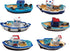 HYSTYLE 6 Pcs Mediterranean Style Miniature Dollhouse Boat Fairy Garden Miniature Boats