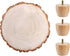 11 Inch Frcctre Wood Cake Stand, Round Wooden Cupcake Pedestal, Paulownia Woods Slice with Legs, Rustic Cake Holder