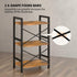 Homeiju Bookshelf, 3 Tier Industrial Bookcase, Metal Small Bookcase for Living Room and Home Office