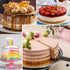 4 Pcs Layer Cake Pan Set, 6 Inch Silicone Round Cake Mold for Jumbo Whoopie Pie, Non-Stick Baking Tins