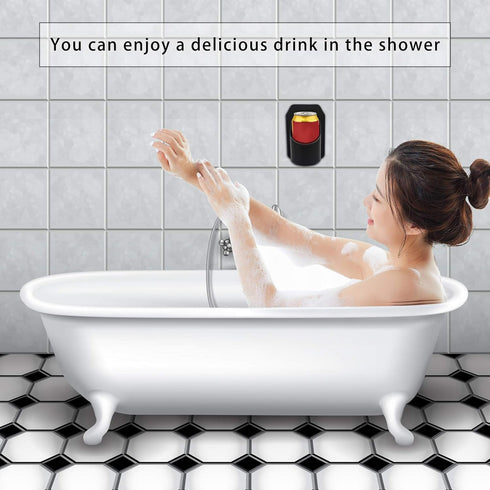 Beer Holder for The Shower, Portable Wall-Mounted Drink Cup Holder for Beer Can and Beverages
