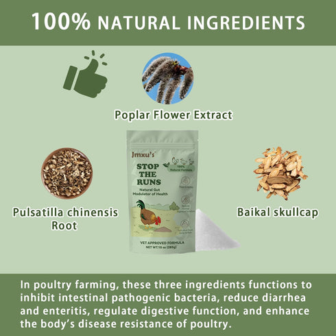 Goose,10 oz Chicken Gut Modulator of Health, Natural Formula Anti Diarrhea Modulator Powder for Chickens & Poultry