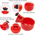 5 12 Pack Chicken Automatic Waterer Kit for Poultry Float Style Gravity Water Feeder Drinking Cup Bowl Gallon