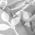 XTMYI Light Grey Small Window Curtain Panels for Bathroom, Grommet Leaf Striped Sheer Half Short Curtains, 48 Inch