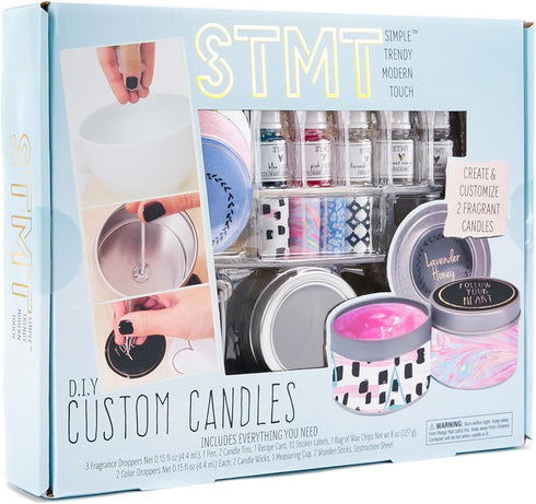 STMT D.I.Y. Custom Candles, Candle Maker Kit for Kids, DIY Candle Making Set, Ages 8+, Colors May Vary