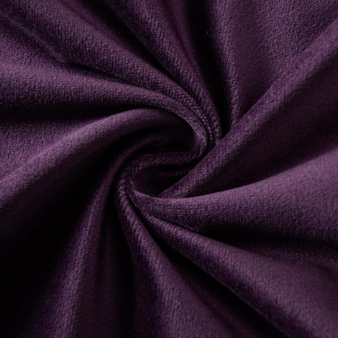 JUSPURBET Decorative Pillow Covers, Set of 2 Velvet 26x26 Throw Pillow Covers for Couch, Eggplant Purple