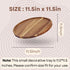ELTNEGSA 11.5 Inch Counter Small Wood Round Decorative Tray for Home Decor, Coffee Table, Dining Table, Kitchen Island
