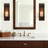 Treory Set 2: Set 15.7"x5" Candle Sconces of Farmhouse Wall Candle Holder, Black Walnut Wood Wall Sconces