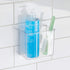 iDesign AFFIXX Plastic Wall Mount Organizer, Clear, 3" x 6" x 5" for Kitchen, Bathroom, Office