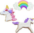 Unicorn Cookie Cutters, 3-Pc. Set Made in USA by Ann Clark, Unicorns and Rainbow