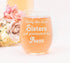 Only the Best Sisters Get Promoted to Aunt Stemless Wine Glass - Sister, Aunt Themed Gift for Women - 17 oz