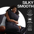 MR&HM Satin Pillowcase for Hair and Skin, Silk Satin Pillowcase 2 Pack, Queen Size (20x30, Black)