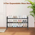 3-Tier Closet, KANAV Expandable Shoe Rack Organizer Shoe Shelf for Entryway & Front Door Space-Saving Shoe Storage