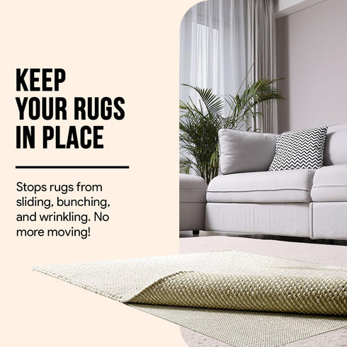 MAYSHINE Area Rug Gripper Pad (2x3 Feet), for Hard Floors, Provides Protection and Cushion for Area Rugs and Floors by MAYSHINE