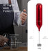 Rechargeable Handheld Milk Frother, USB-C Charging Stand, Mini Electric Whisk for Coffee, Matcha, etc.