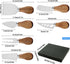 6Pcs Cheese Knife Set, Cheese Knives, Cheese Slicer, Cheese Fork, Wood Handle Stainless Steel Slicer