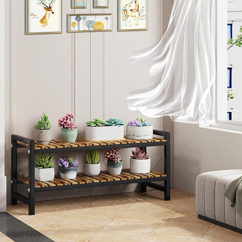 ZHUTIANXIA 2Tier Closet Closet Shoe Rack Organizer for Small Spaces Long Narrow Shoe Stand, Shoe Rack, Small Shoe Shelf