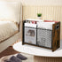 YINMIT Magazine Holder, Large Desktop Rack for Home Office, Farmhouse File Storage Basket for Magazines, Books,