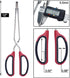 12-Inch Stainless Steel Scissor Tongs with Comfort-Grip Handle