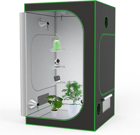 DELUMEE 4x4), (16mm/19mm/22mm Metal Grow Tent Corner Shelf (for Tents Larger Than Sturdy Tent Pole Mount Shelves
