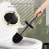 Set 2 Pack 4 Sets Toilet Bowl Brush and Holder with Extra Brush Heads | Extra Long Handle with Splash Guard Cover