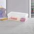 Sterilite Large FlipTop, Stackable Small Storage Bin, Clear, 6-Pack, Hinging Lid, Organize Desk