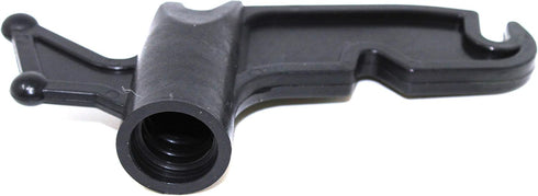 JSP Manufacturing Multi-Purpose Plastic Utility Hook, Screw On Pole Attachment for Hanging Lights and Ropes, Black