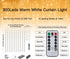 300 9.8 FTx9.8 8 Ollny Christmas Curtain Lights LED FT, Outdoor Waterproof Curtain String Lights with Remote Timer