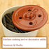 Clay Dolma Pot Lid Cover, Weighted Handcrafted Clay Lid for Dolma Cooking, Small (7.3 inches)