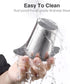 IPOW 2 Pack Extra Fine Mesh Coffee Filter, Micron Mesh Tea Infuser with Coaster Lid and Double-sided Handle