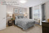 G2000 84 Inch Grommet (2 Set) Sheer & Drapes Grey and White Ombre Curtains for Bedroom & Living Room with Light