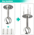 Creatyi Heavy Duty Closet Rod Brackets, Ceiling-Mount Brackets for 1 1/4 Inch Rod (4 PCS, Silver)