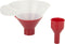 Zevro SMFR103 Smart Funnel Kitchen Funnel, Red, with Pour-Control System